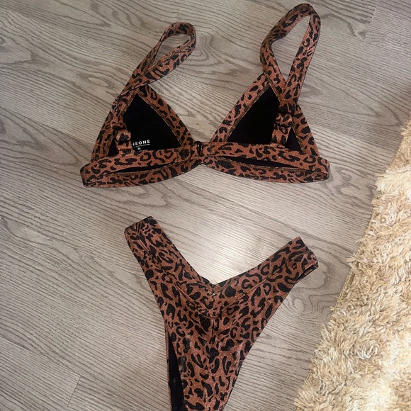 Leopard Print Bikini Set - Picture 2 of 3